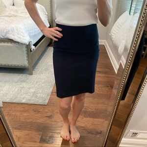 The Limited Navy Pencil Skirt